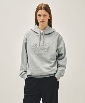 [REGEN] EMBO CLASSIC LOGO HOODIE heather gray