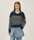 W SAILOR KNIT PULLOVER navy