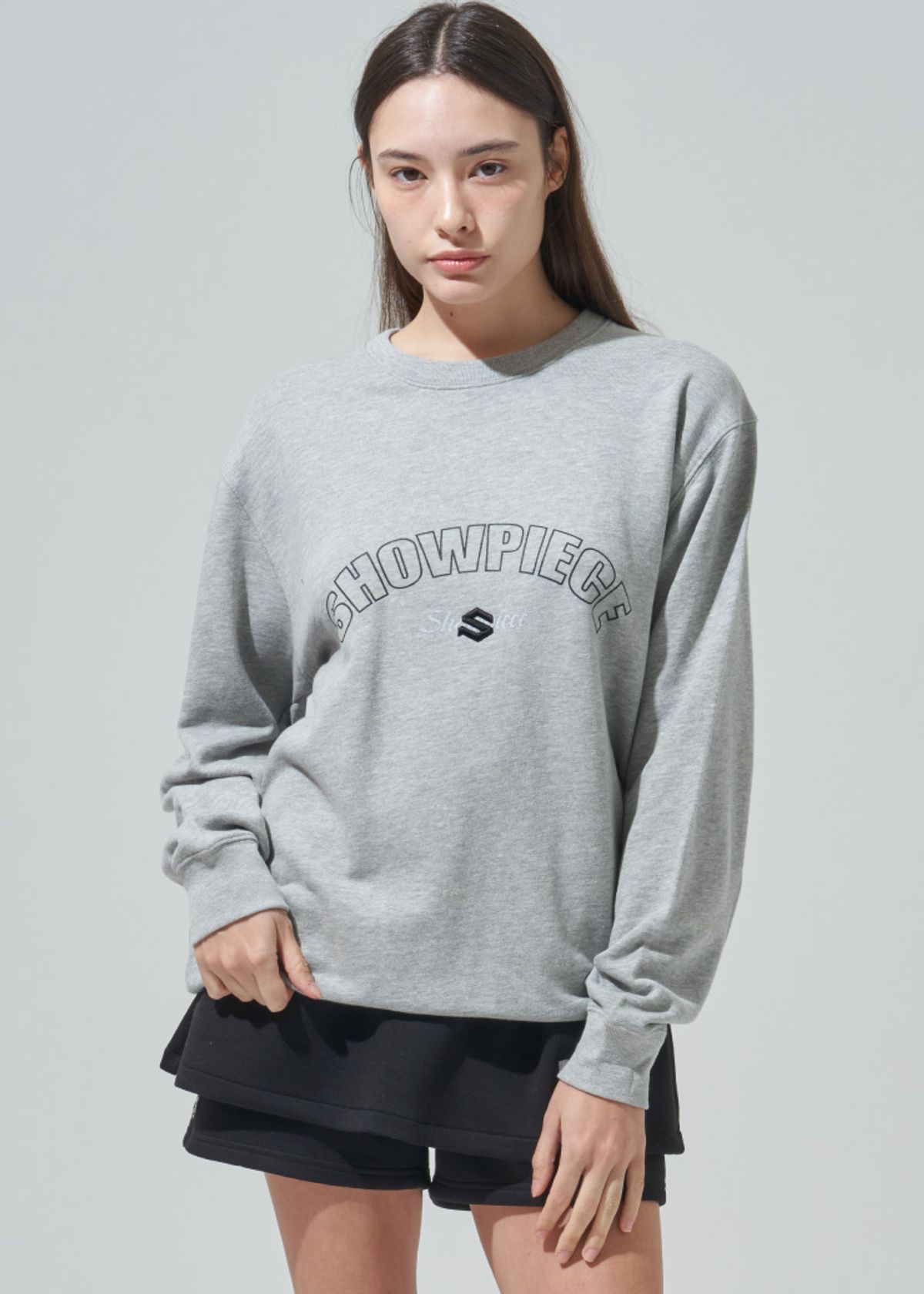 블루닷(BLUDOT) [CASUAL LINE] 쇼피스 테리 스웻셔츠_MG (WOMEN)