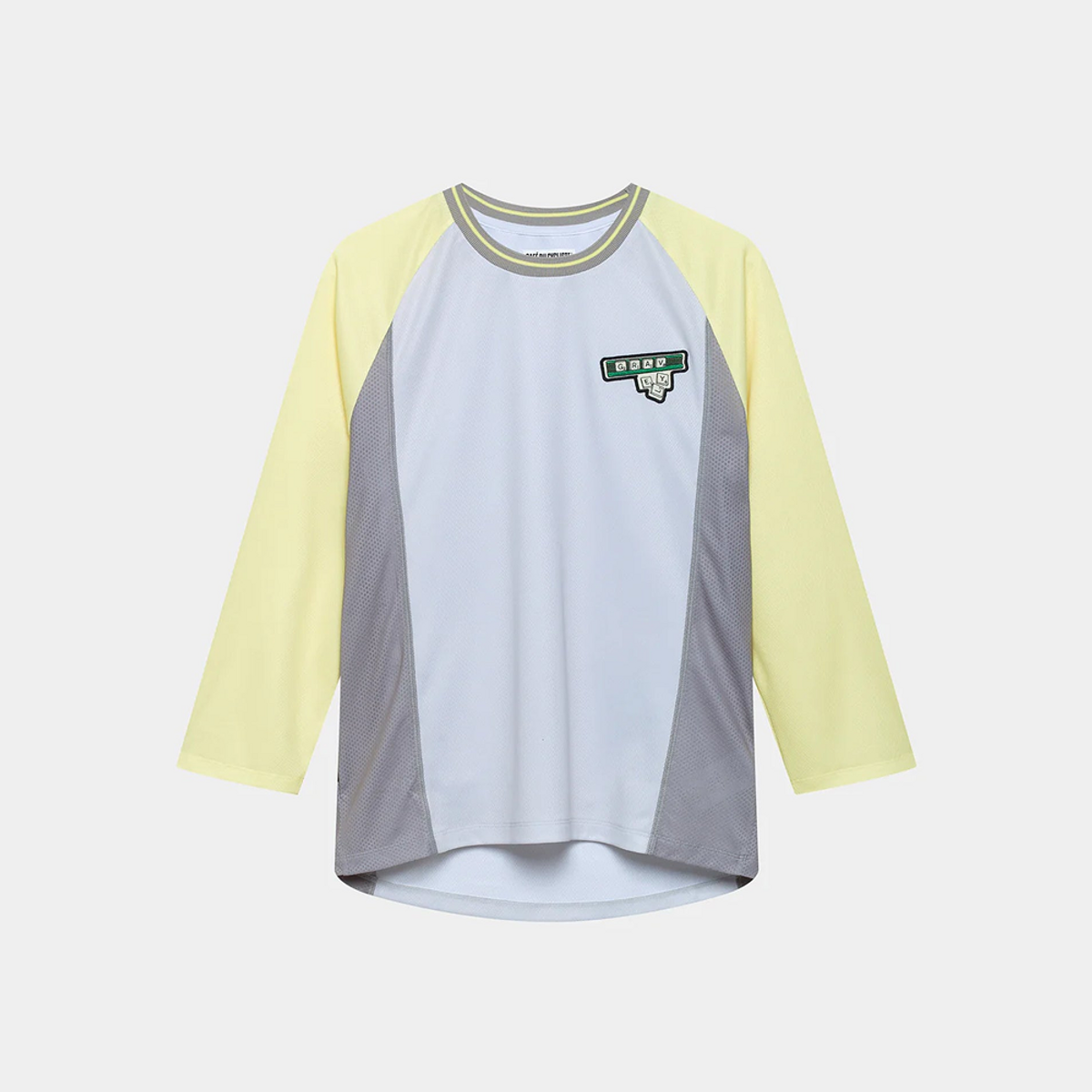 카페 드 사이클리스트(CAFE DU CYCLISTE) 바바라 아웃랜드 반팔 져지 스크래블 나폴리 옐로우 그레이 남성