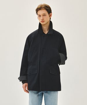 COTTON WASHED HUNTING JACKET charcoal