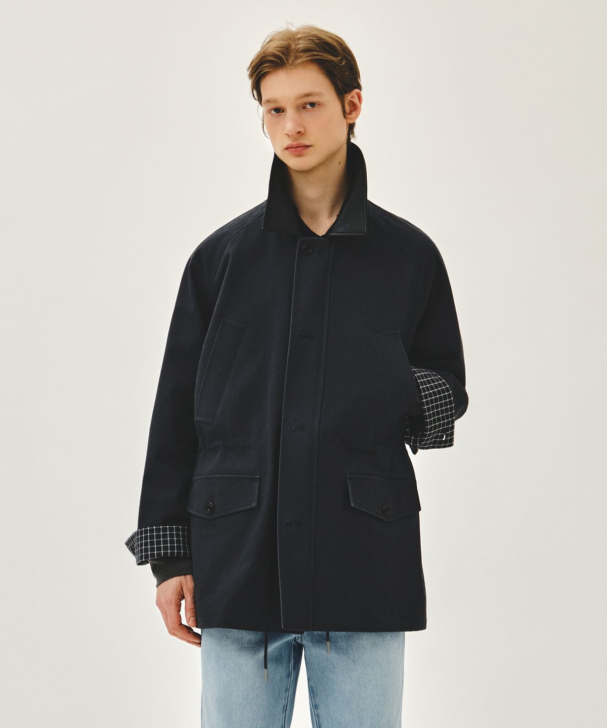 마리떼 프랑소와 저버(MARITHÉ + FRANҪOIS GIRBAUD) COTTON WASHED HUNTING JACKET charcoal