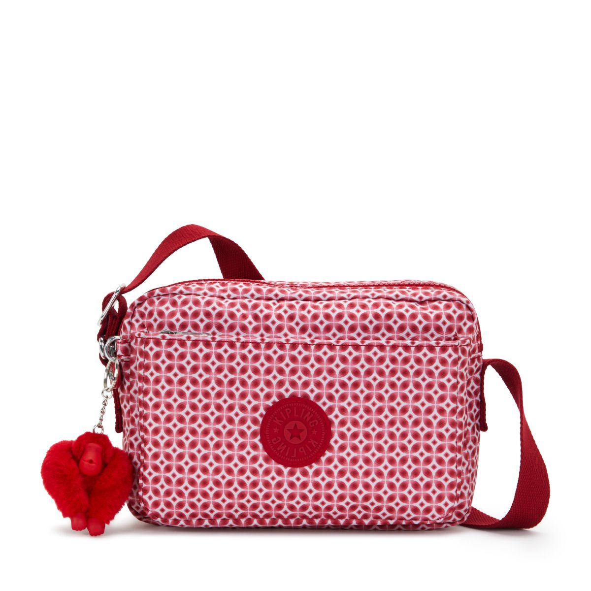 키플링(KIPLING) 크로스백 아바누 M Ruby Tile Prt