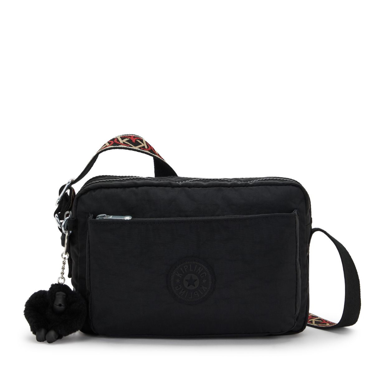 키플링(KIPLING) 크로스백 아바누 M Noir W Red Beig