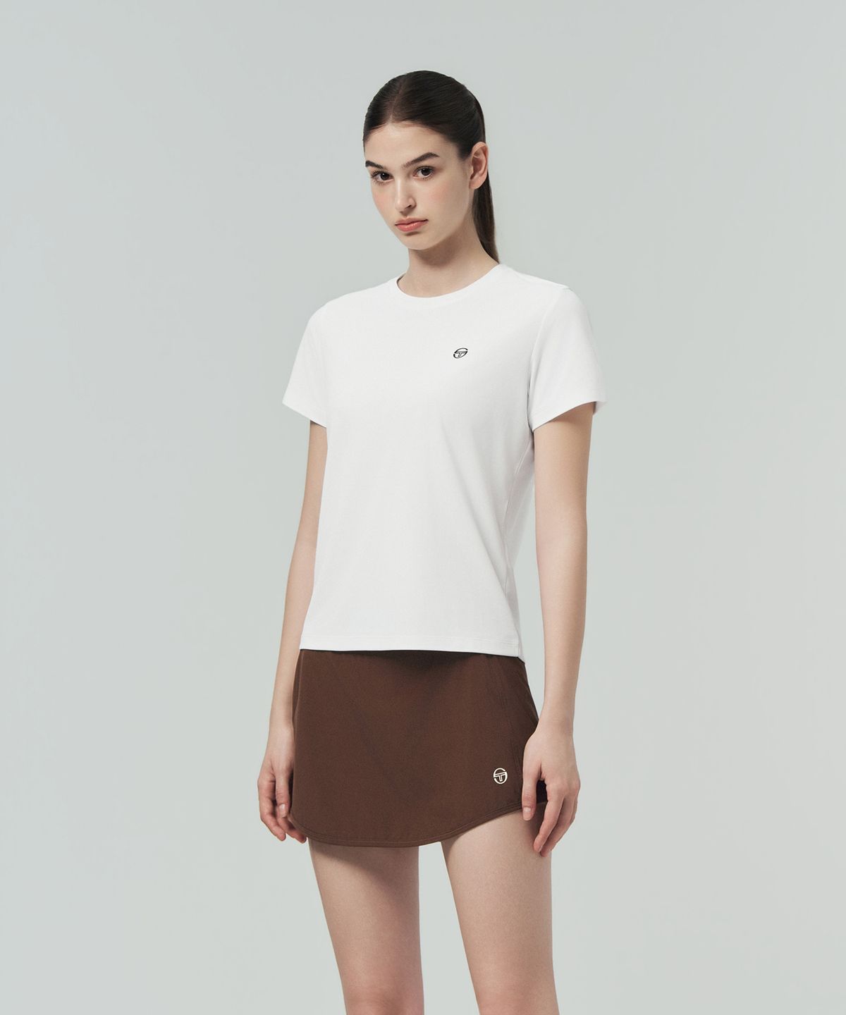 세르지오 타키니(SERGIO TACCHINI) W 레이프레쉬 피케 반팔 티셔츠 (White)