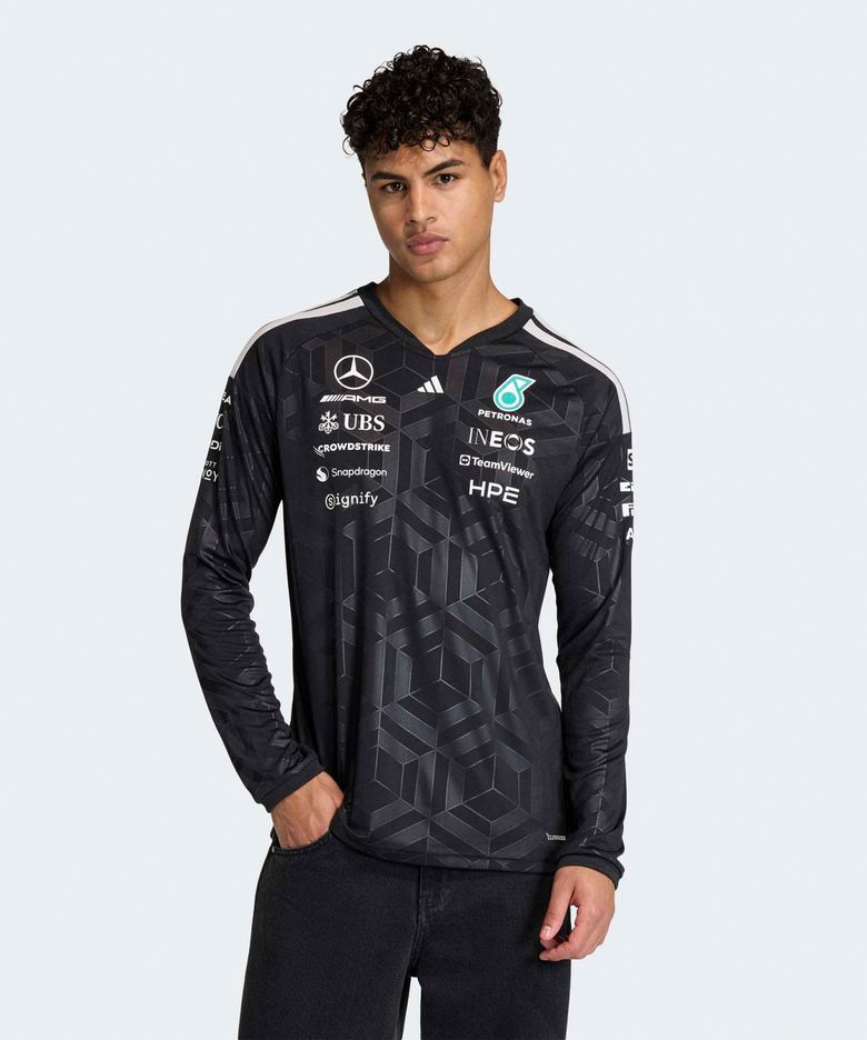메르세데스 AMG F1 팀 드라이버 저지 롱슬리브 - 블랙 / KF0148