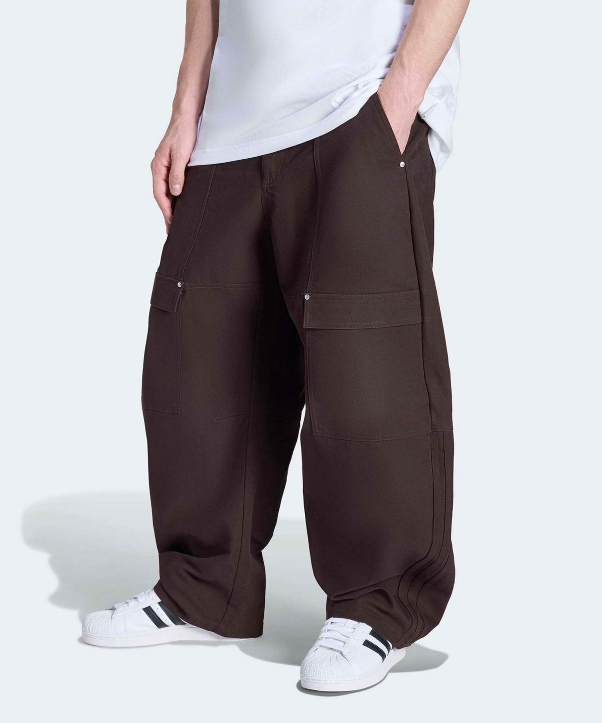 아디다스(ADIDAS) 캔버스 카고 워크팬츠 - 아우라커피 / KG6442