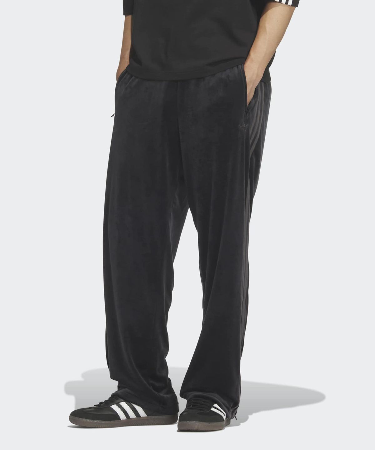 아디다스(ADIDAS) 파이어버드  벨루어 트랙 팬츠 - 블랙 / KQ5481