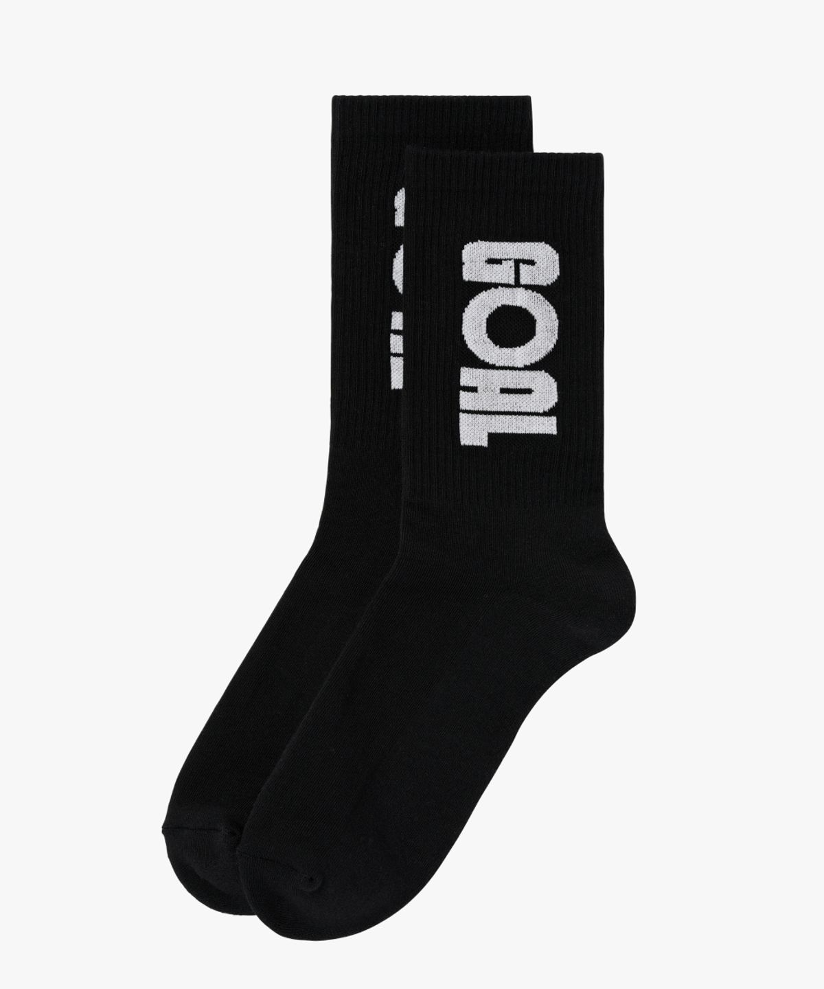 골스튜디오(GOALSTUDIO) ESSENTIAL LIGHT CREW SOCKS-BLACK