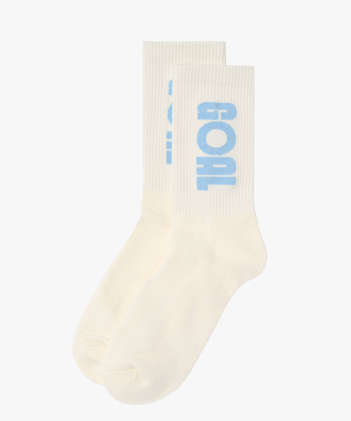 골스튜디오(GOALSTUDIO) ESSENTIAL LIGHT CREW SOCKS-CREAM