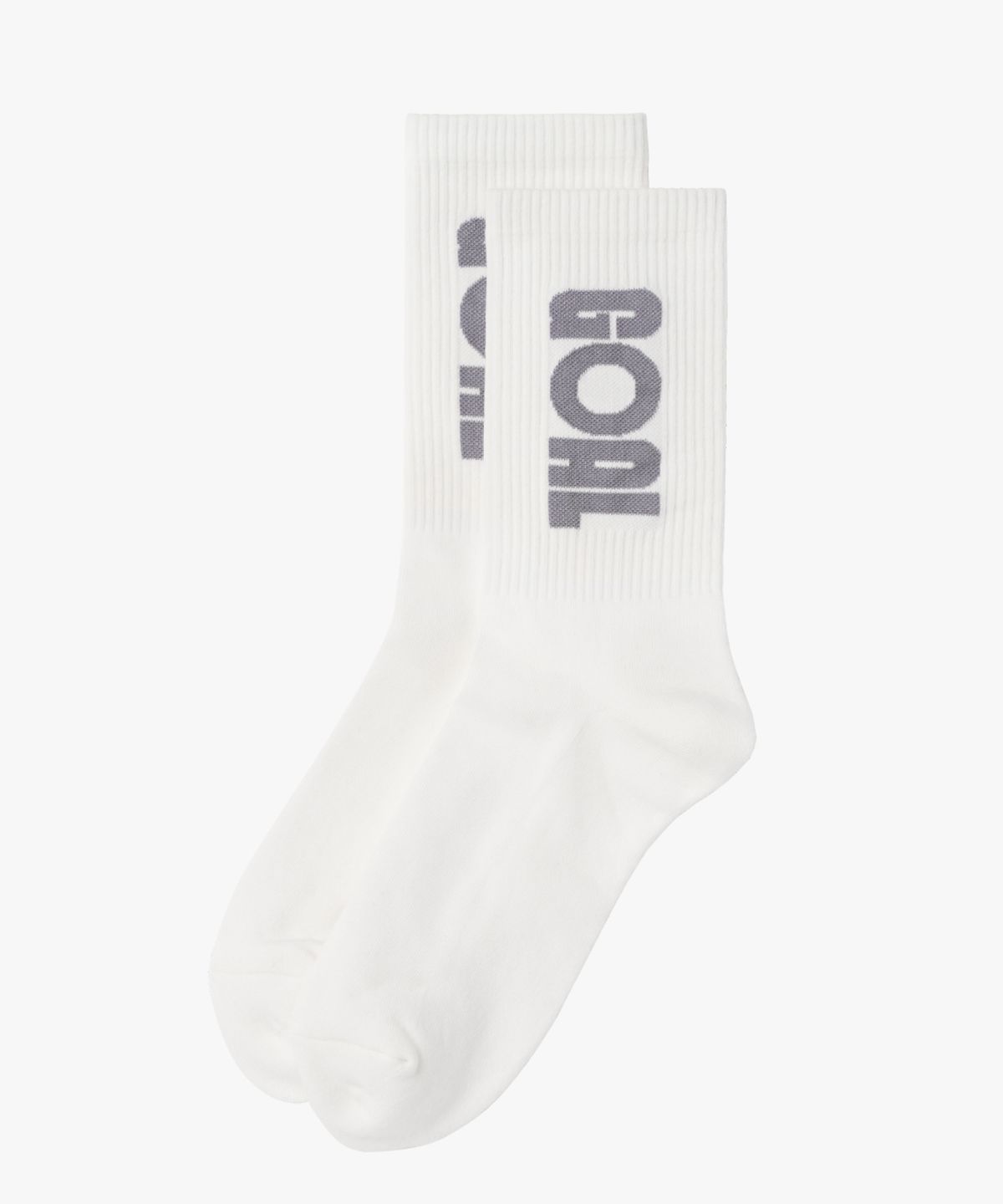 골스튜디오(GOALSTUDIO) ESSENTIAL LIGHT CREW SOCKS-OFF WHITE
