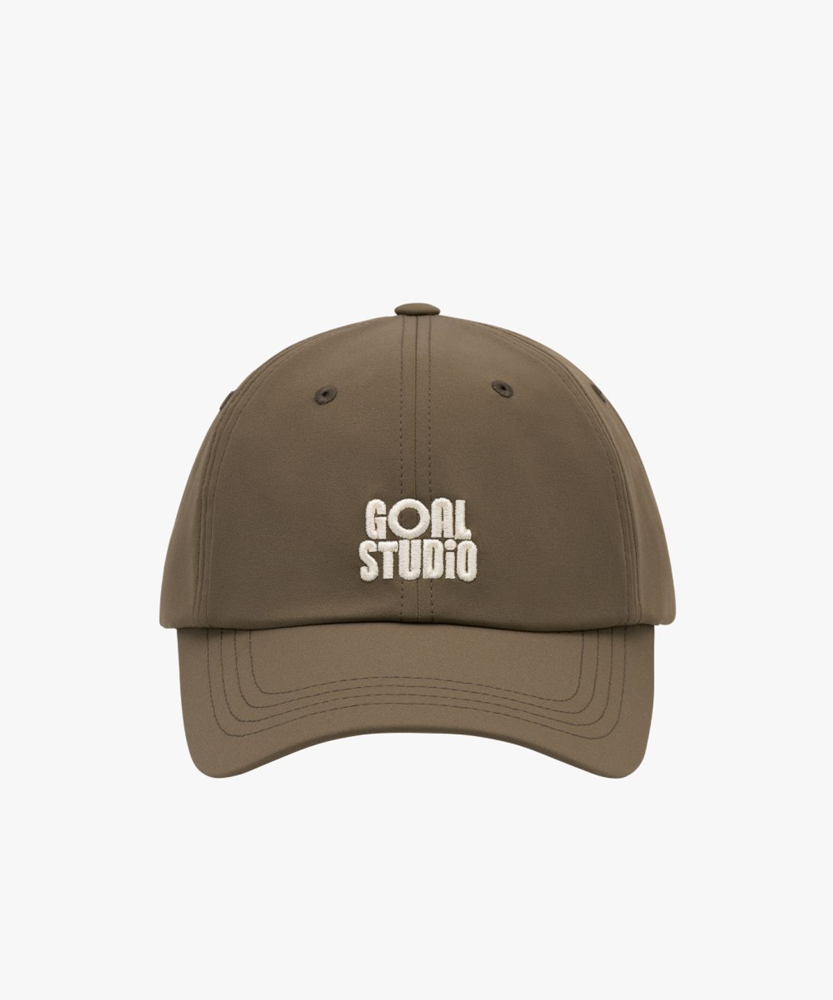 골스튜디오(GOALSTUDIO) ESSENTIAL LOGO BALL CAP-DARK BROWN