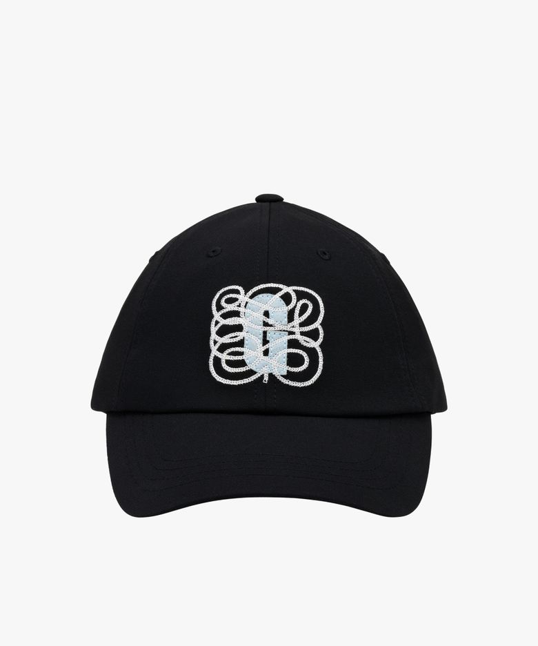 G LOGO GRAPHIC BALL CAP-BLACK