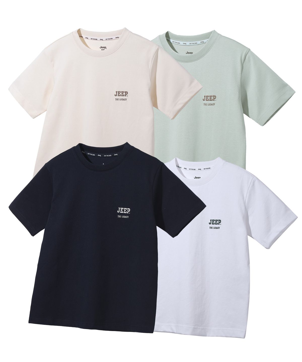 지프키즈(JEEPKIDS) 지프로고 레거시 반팔티-4COLOR