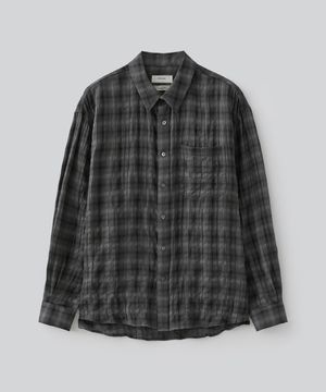 아즈카 체크 셔츠 (차콜)