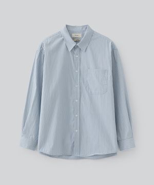 누엘라 스트라이프 셔츠 (스카이 블루)