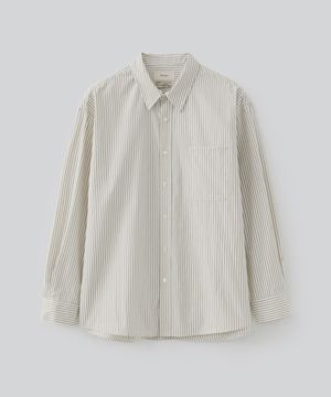 누엘라 스트라이프 셔츠 (라이트 베이지)