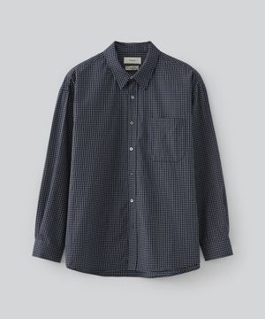 크로이 체크 셔츠 (네이비)