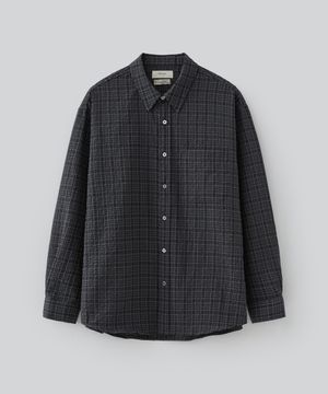 버즌 체크 셔츠 (차콜)