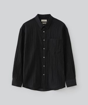 카시아 스트라이프 셔츠 (블랙)