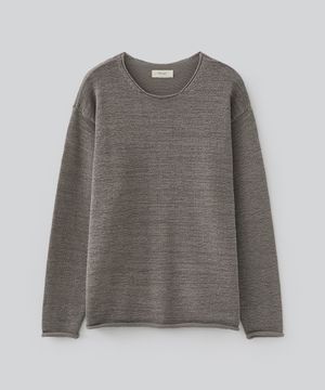 롤링 플레인 니트 (머드 그레이)