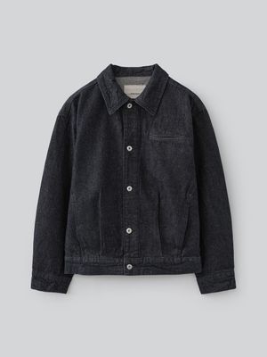 로우 신치백 데님 트러커 자켓 (인디고)