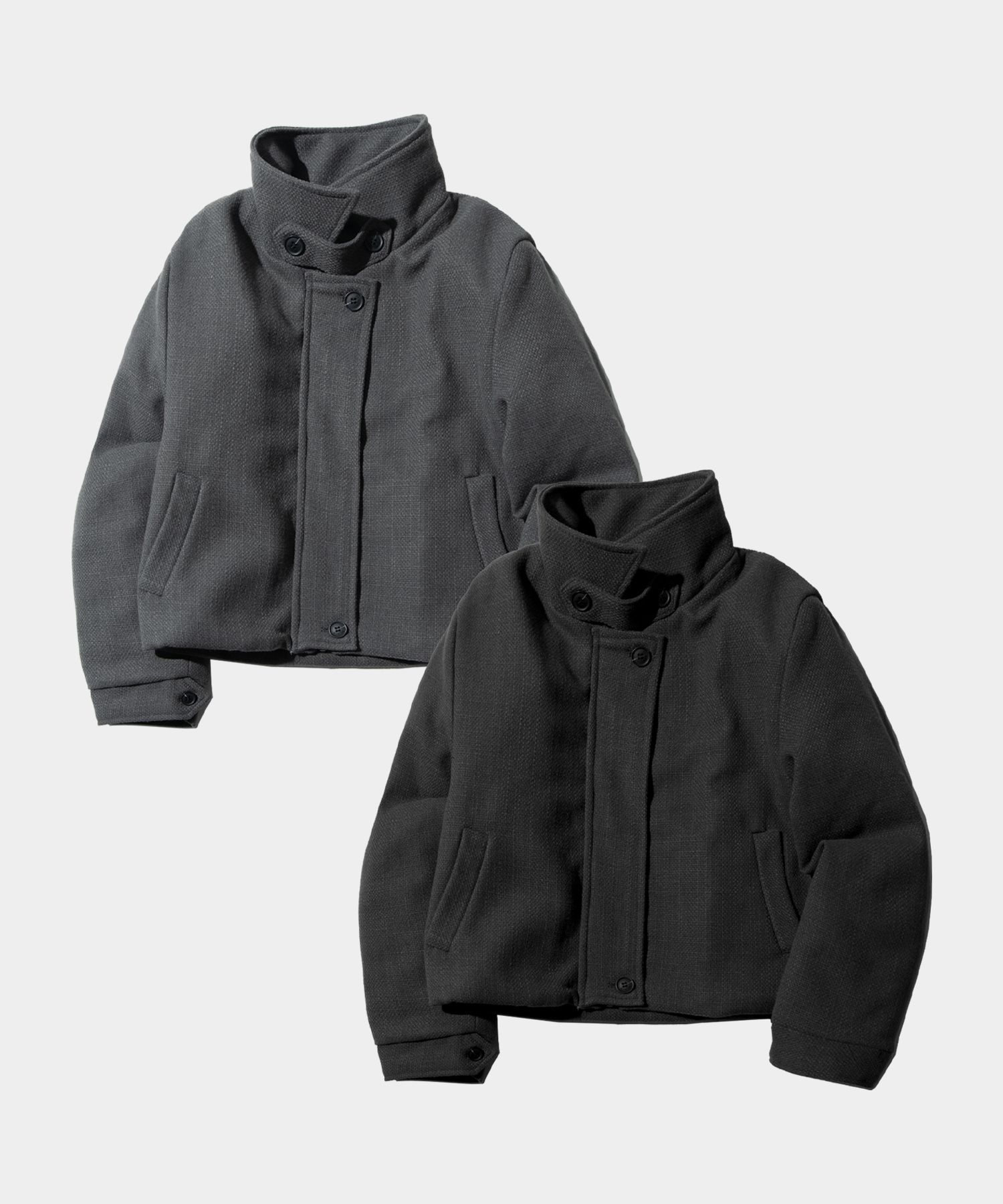 MUSINSA公式 | PLACE STUDIO ミニマルクラシックハイネックスナップ