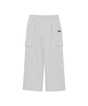 와이드 카고저지 팬츠 멜란지그레이 LK2601JP10MG