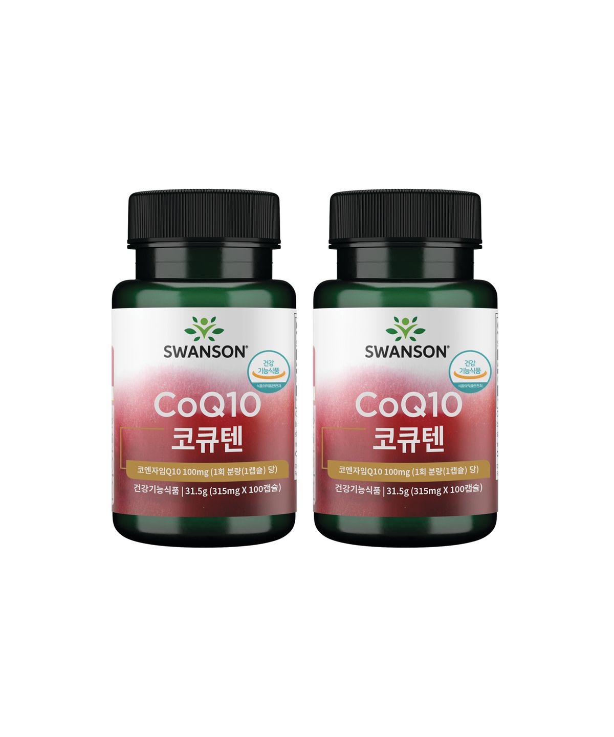 스완슨(SWANSON) 코큐텐 100mg 100캡슐 x 2통 (200일분)