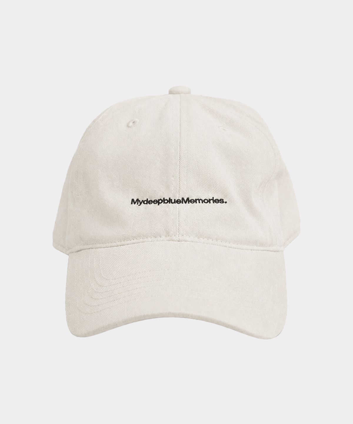 마이딥블루메모리즈(MY DEEP BLUE MEMORIES) MYDEEPBLUEMEMORIES TEXT BALL CAP (GREY)