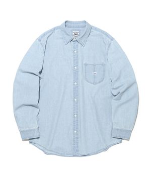 로코 포켓 데님 셔츠 인디고 라이트