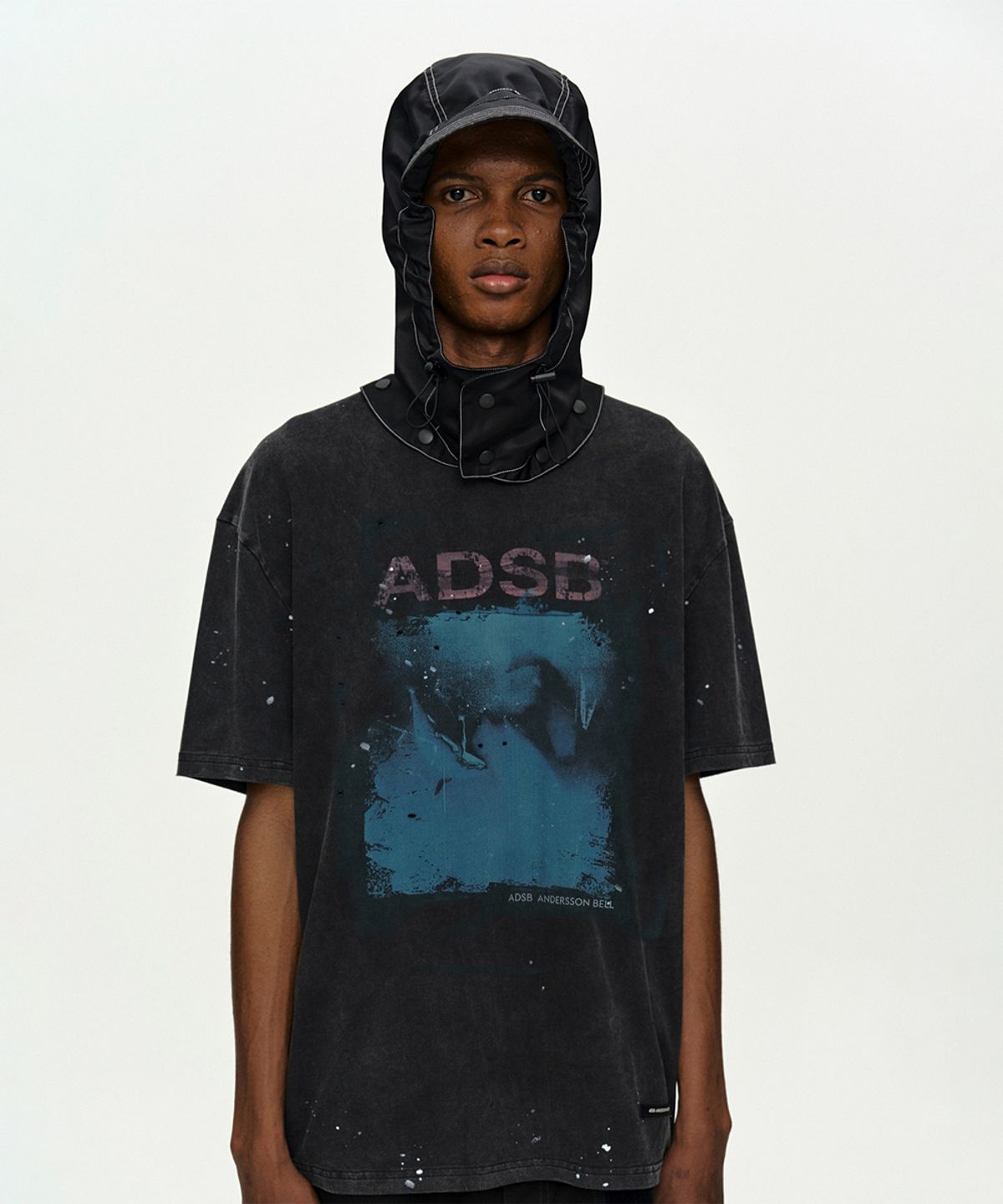 앤더슨벨(ADSB ANDERSSON BELL) UNISEX WHALE PRINTED T-SHIRT atb1439u(CHARCOAL)