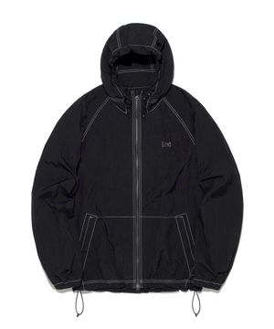 후드 윈드 브레이커 블랙