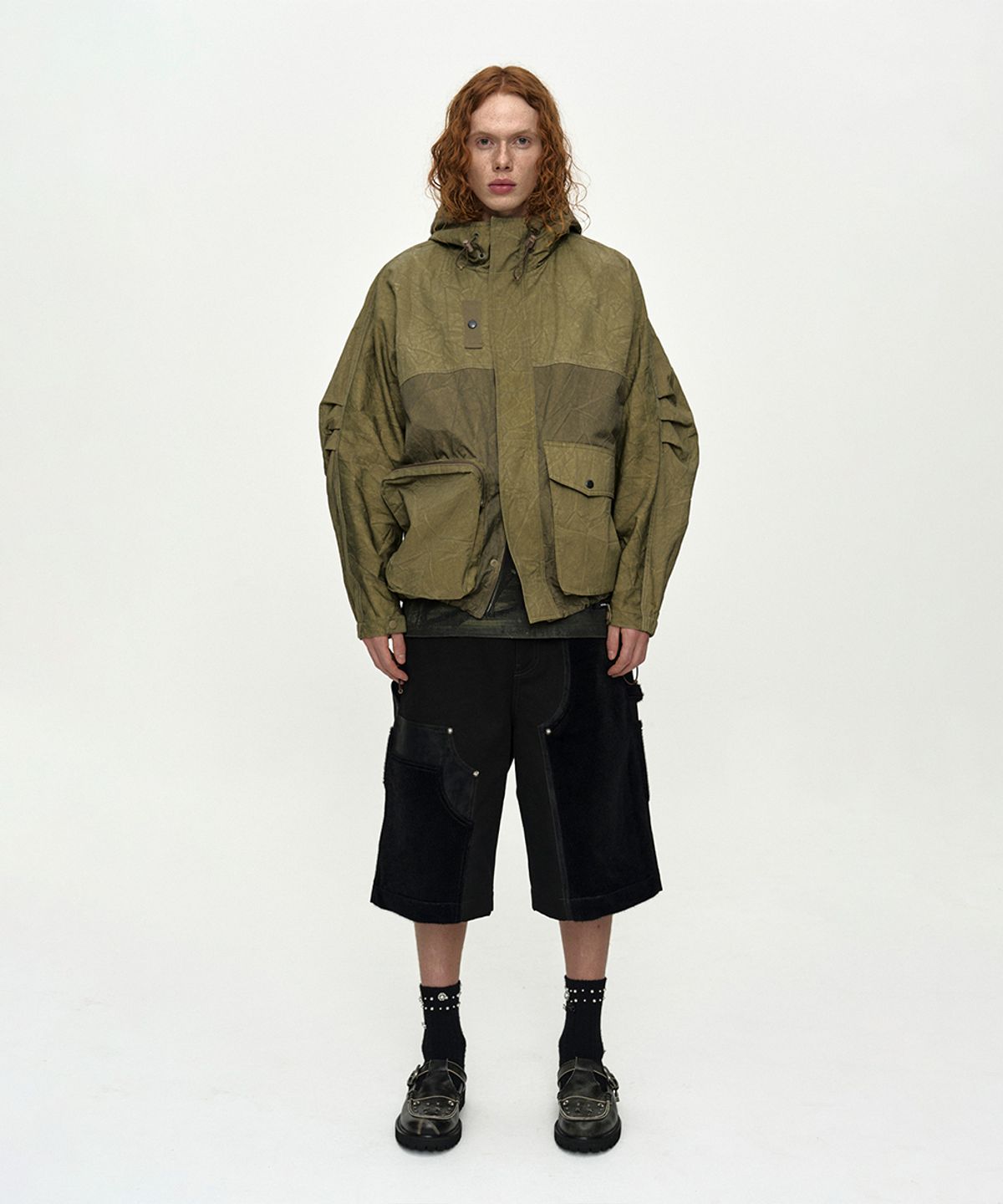 앤더슨벨(ADSB ANDERSSON BELL) UNISEX TIE-DYED BEACH SHELL JACKET awa746u(BEIGE)