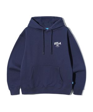남녀공용 UCLA 스몰로고 플리스 기모 후드티[NAVY](UC1LTK2)