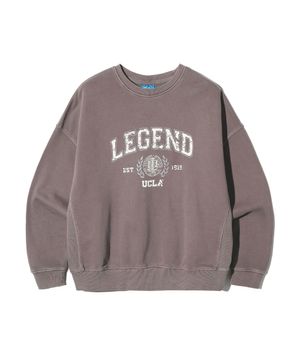 여성 UCLA 피그먼트 오버핏 스웻 셔츠[DK-BROWN](UC2LTK8)