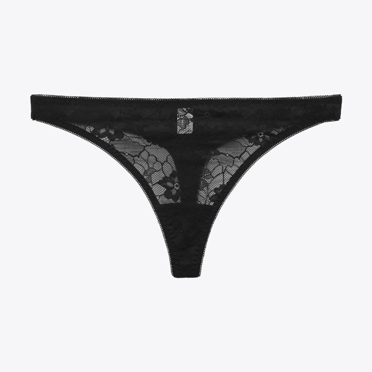 섹시쿠키(SEXY COOKIE) 시스루 자수 티팬티_블랙