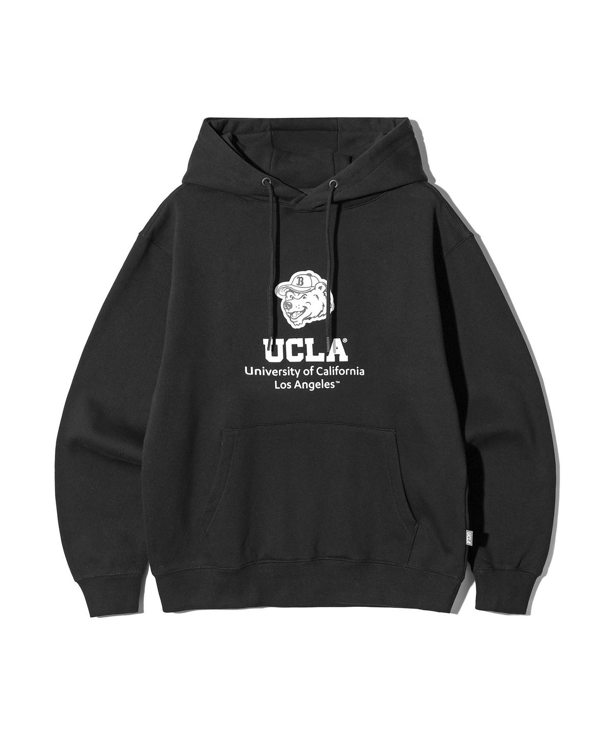 유씨엘에이(UCLA) 남녀공용 UCLA 플리스 기모 후드티[BLACK](UC1LTK1)