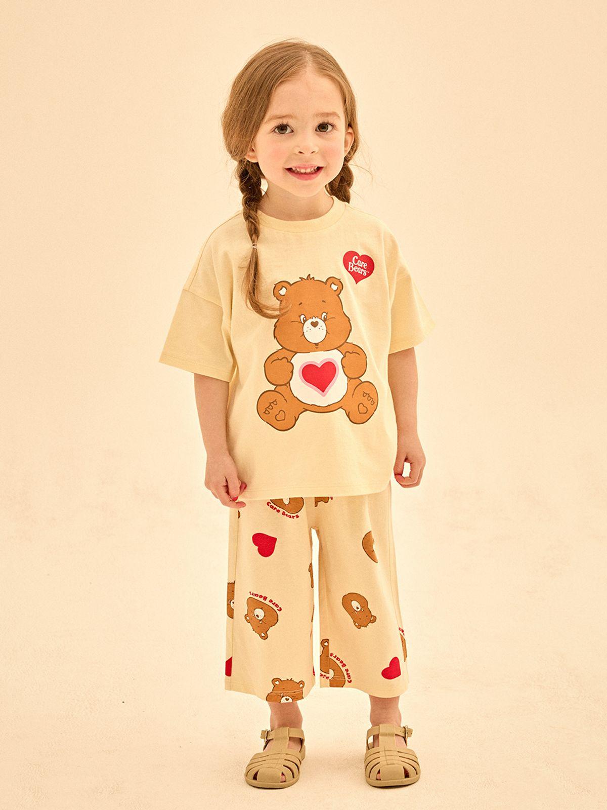 케어베어(CAREBEARS) 하트앤텐더하트베어 루즈핏반소매상하복
