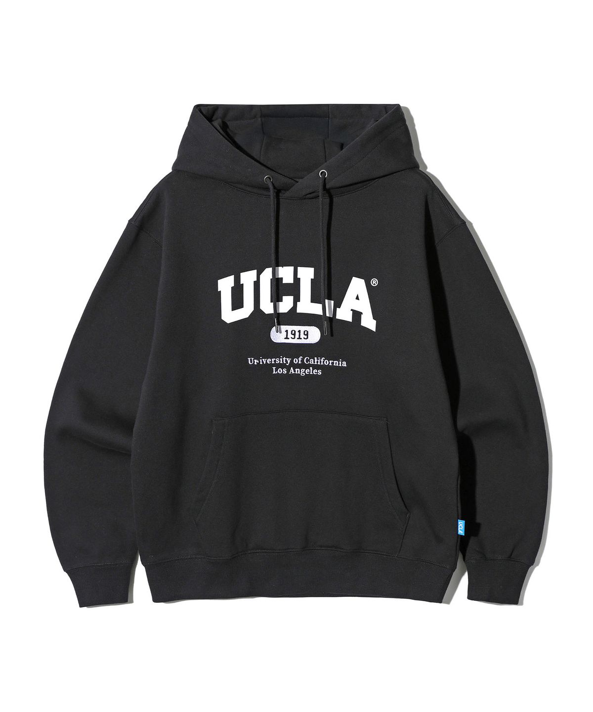 유씨엘에이(UCLA) 남녀공용 UCLA 스몰로고 플리스 기모 후드티[BLACK](UC1LTK2)
