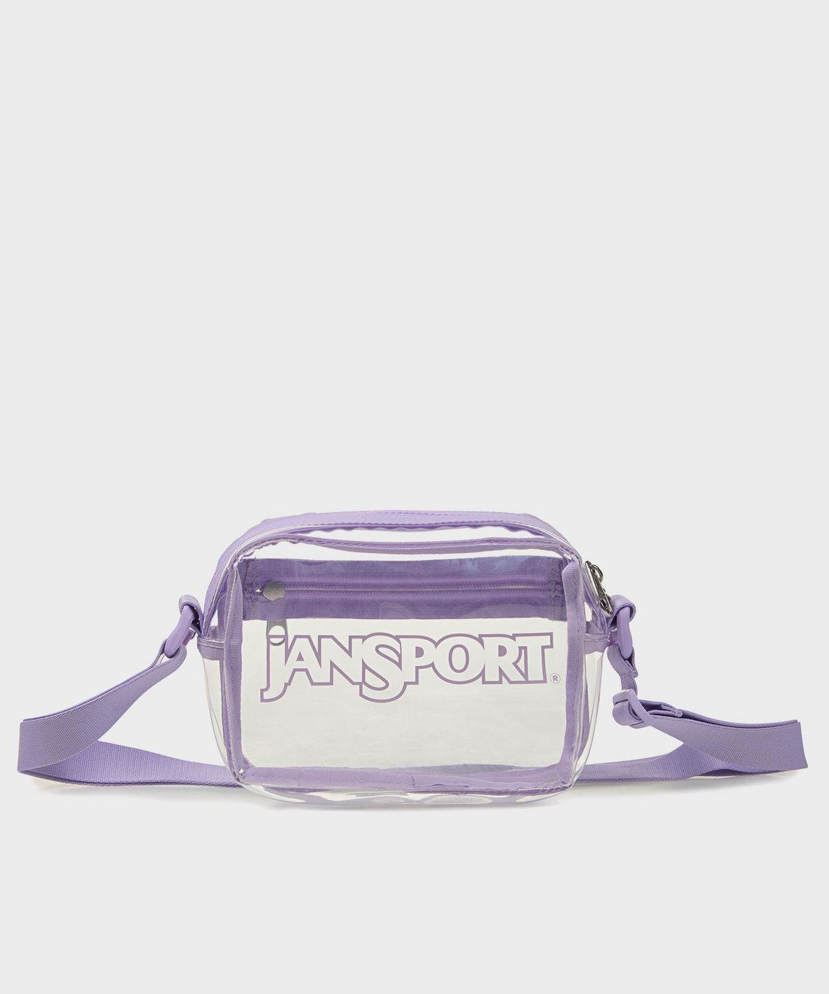잔스포츠(JANSPORT) 클리어 크로스바디 PASTEL LILAC