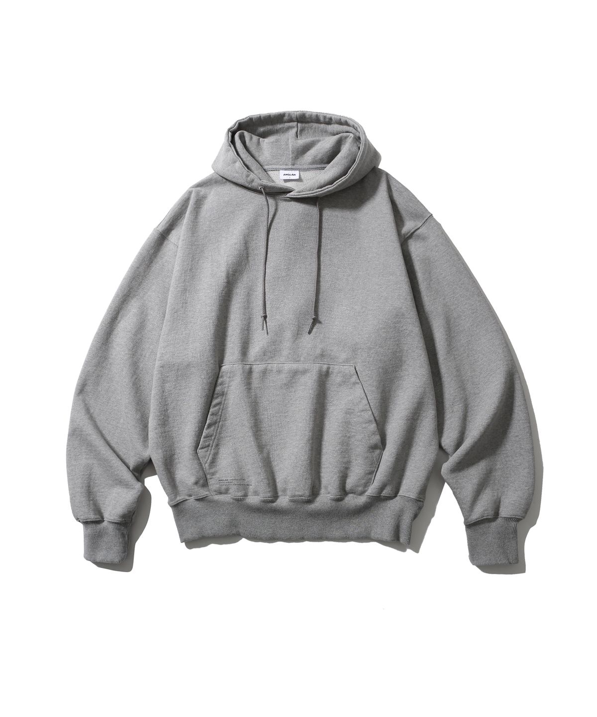 앵글런(ANGLAN) Heavyweight Classic Hoodie - Melange Grey