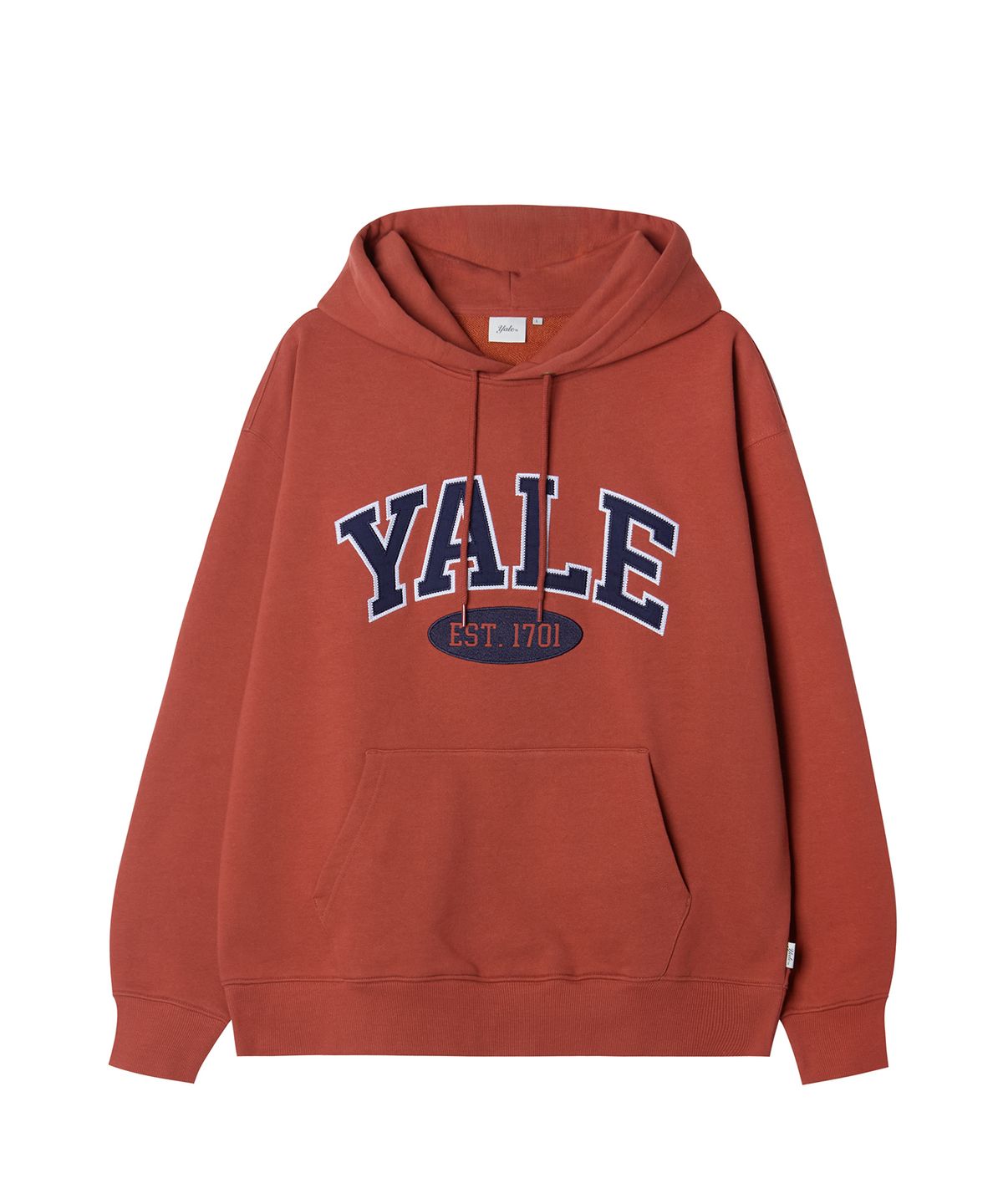 예일(YALE) 투톤아치 후드_코랄