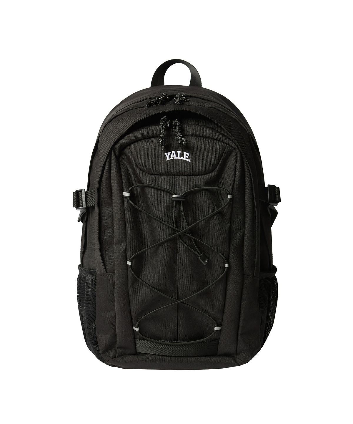 예일(YALE) 지퍼 포켓 백팩_블랙