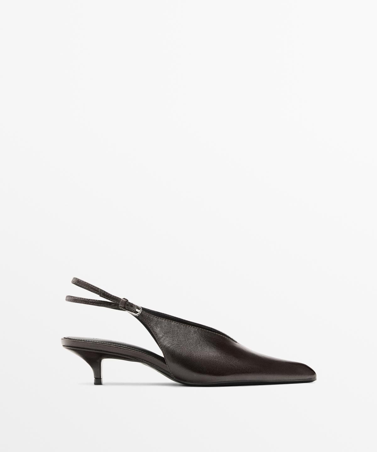 마시모두띠(MASSIMO DUTTI) 레더 슬링백 힐