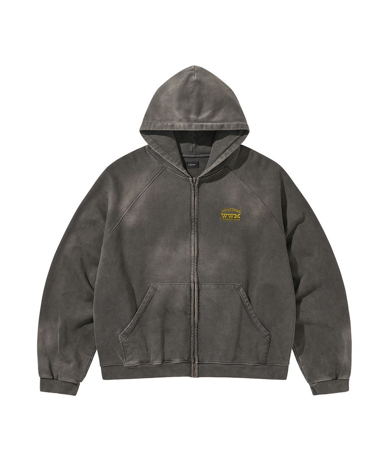WWM ZIP-UP HOODY / CHARCOAL