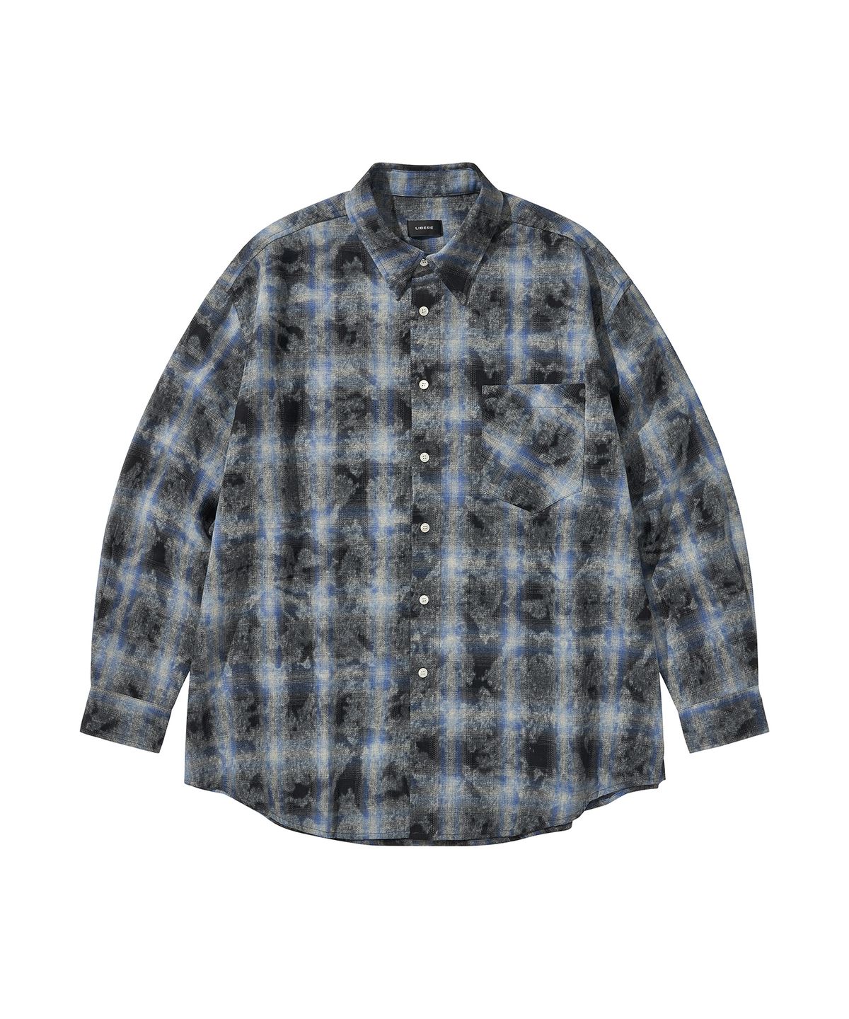 리베레(LIBERE) WESTERN OMBRE SHIRTS / NAVY