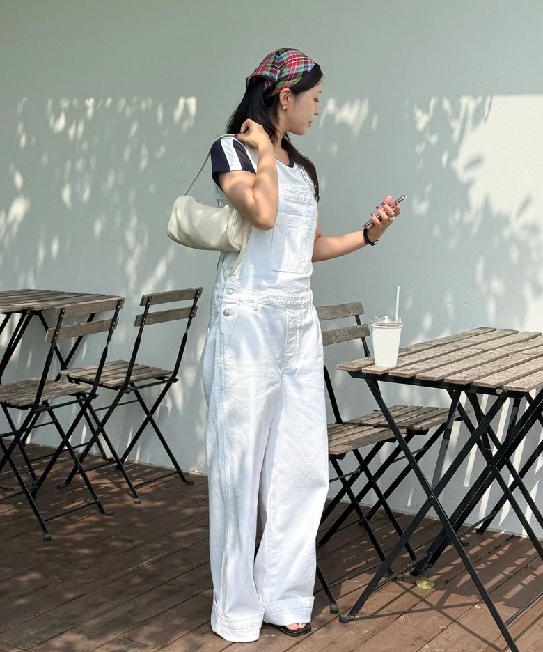 데님 오버롤 M32 아이보리