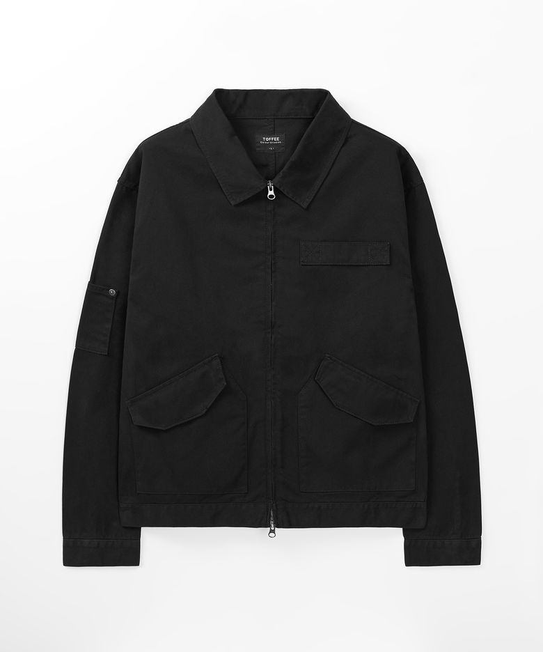 빈티지 코튼 워크 자켓 (BLACK)