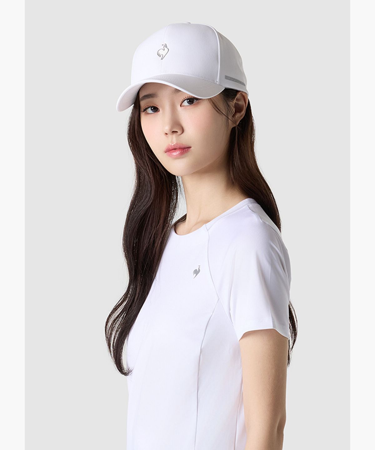 르꼬끄(LECOQ) 심실링 폴리 베이스볼캡 - 화이트 QR123ACP13
